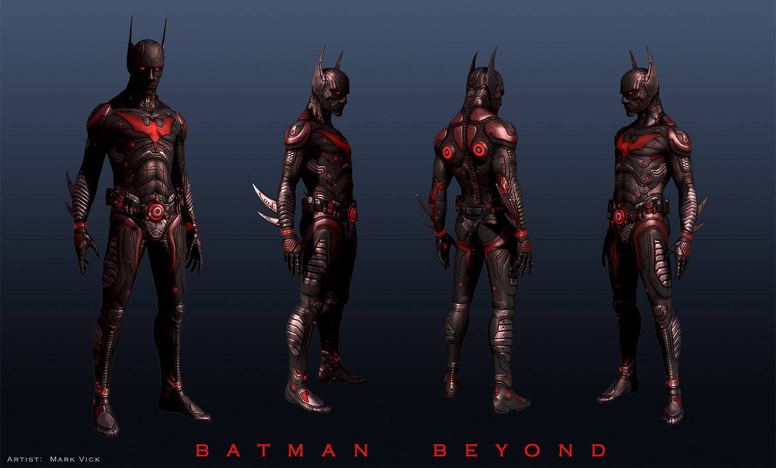 Behold! Batman Beyond, the hyper-evolved protector of the future. Wallpaper