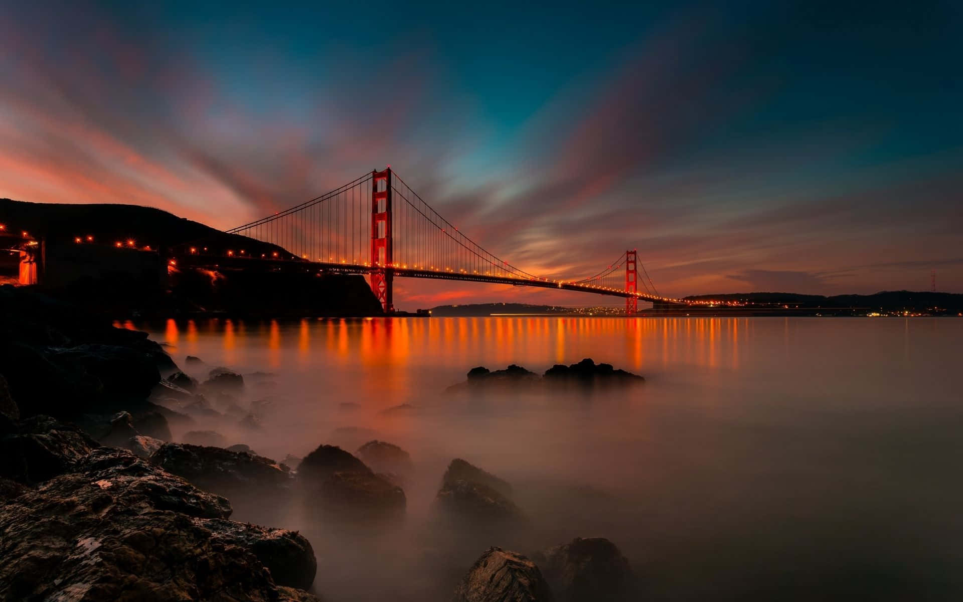 Golden Gate Bridge From Afar Best San Francisco Background
