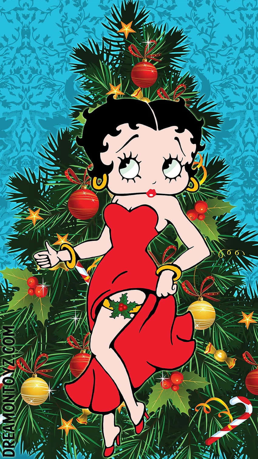 Betty Boop Christmas Tree Wallpaper
