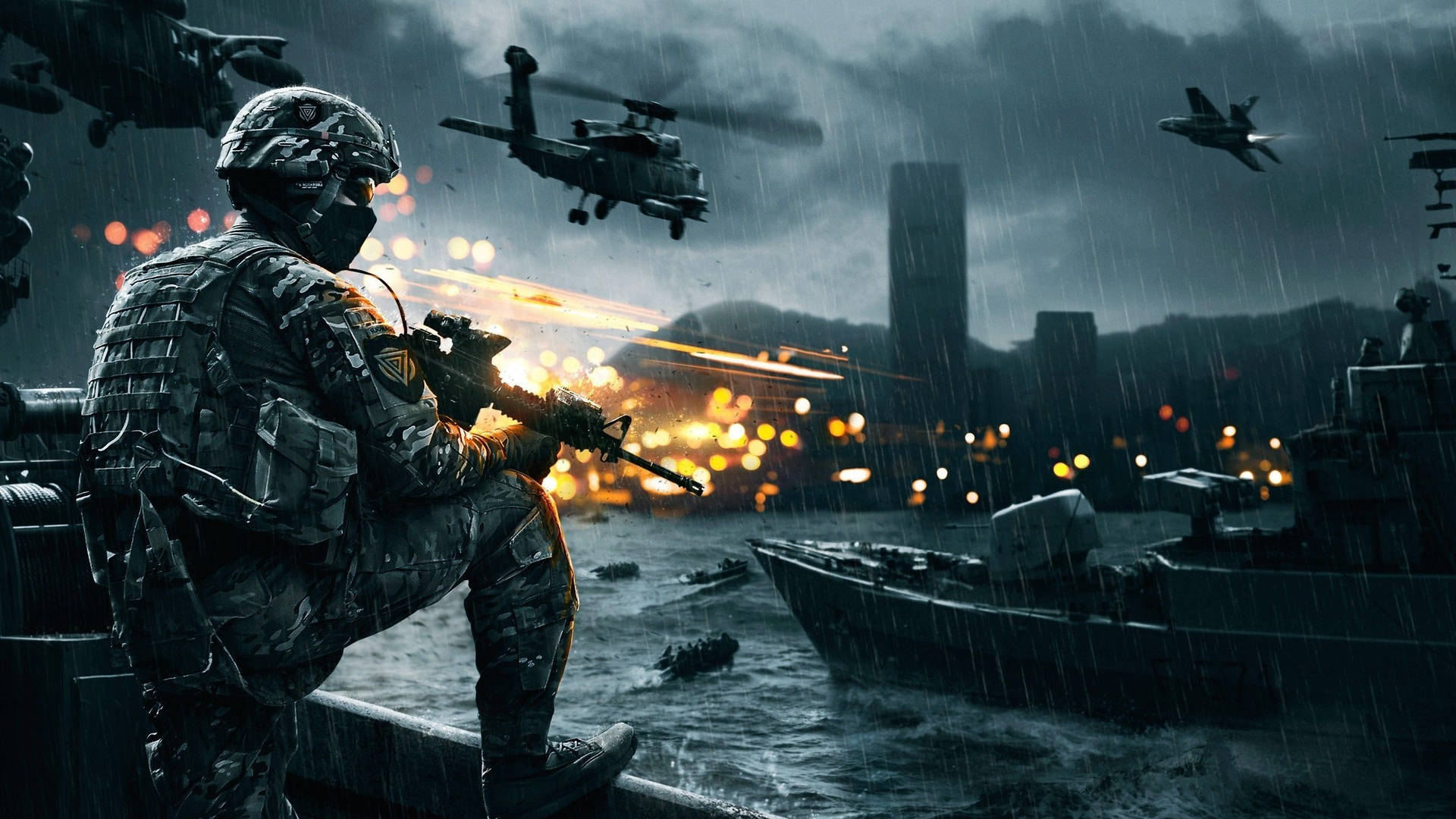 Bf4 Armed Forces On Sea 1440p Gaming Wallpaper