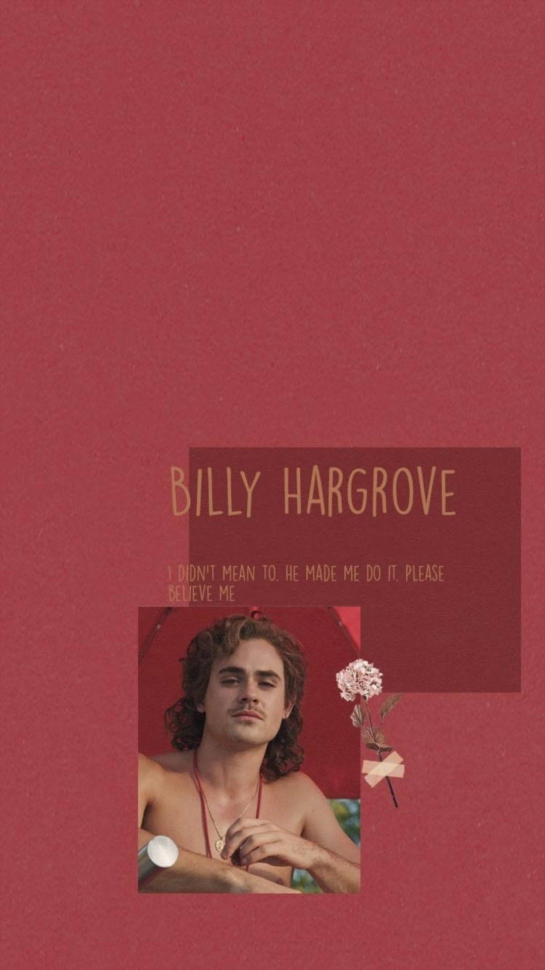 Billy Hargrove In Minimalist Velvet Photo Wallpaper