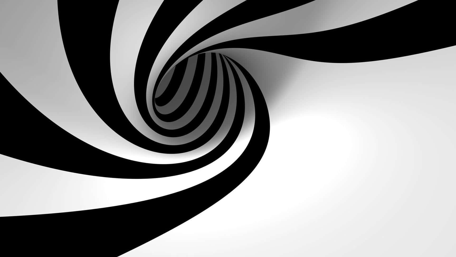 Vortex Black And White Abstract Wallpaper