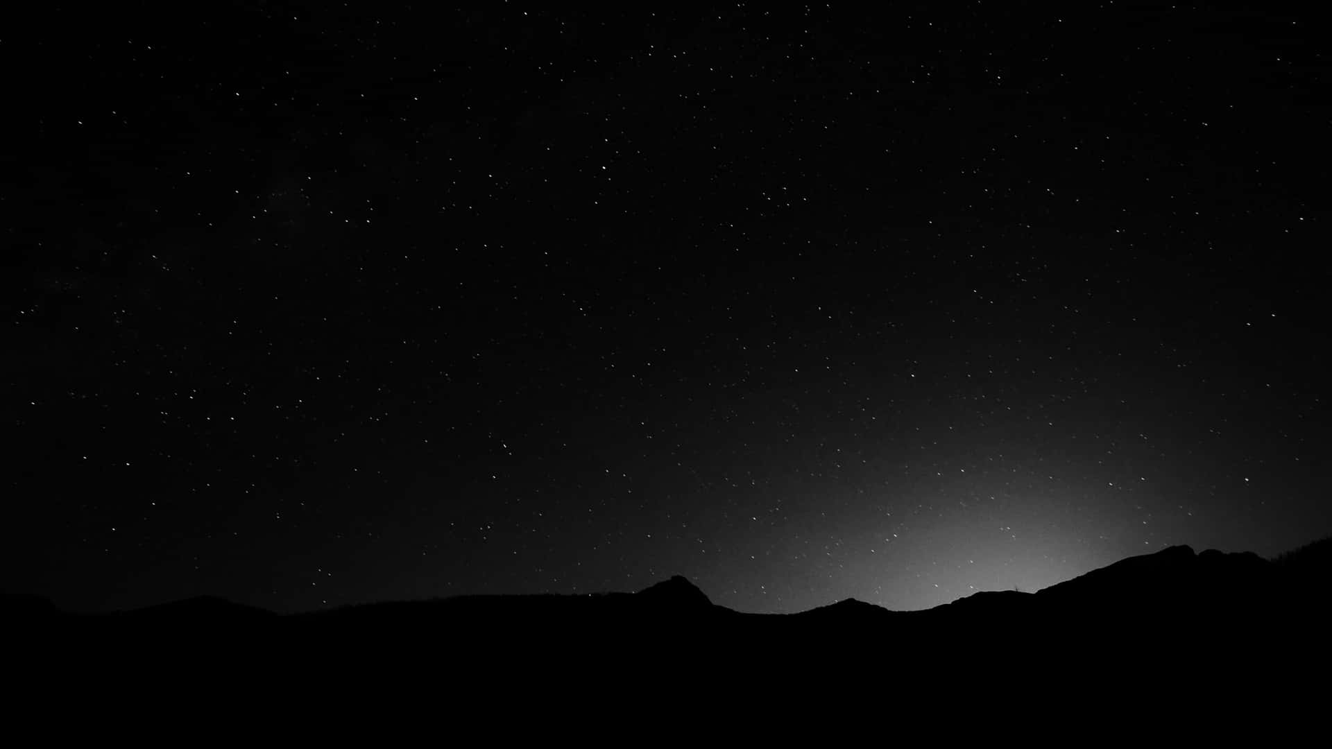 Black And White Mountain Silhouette Background