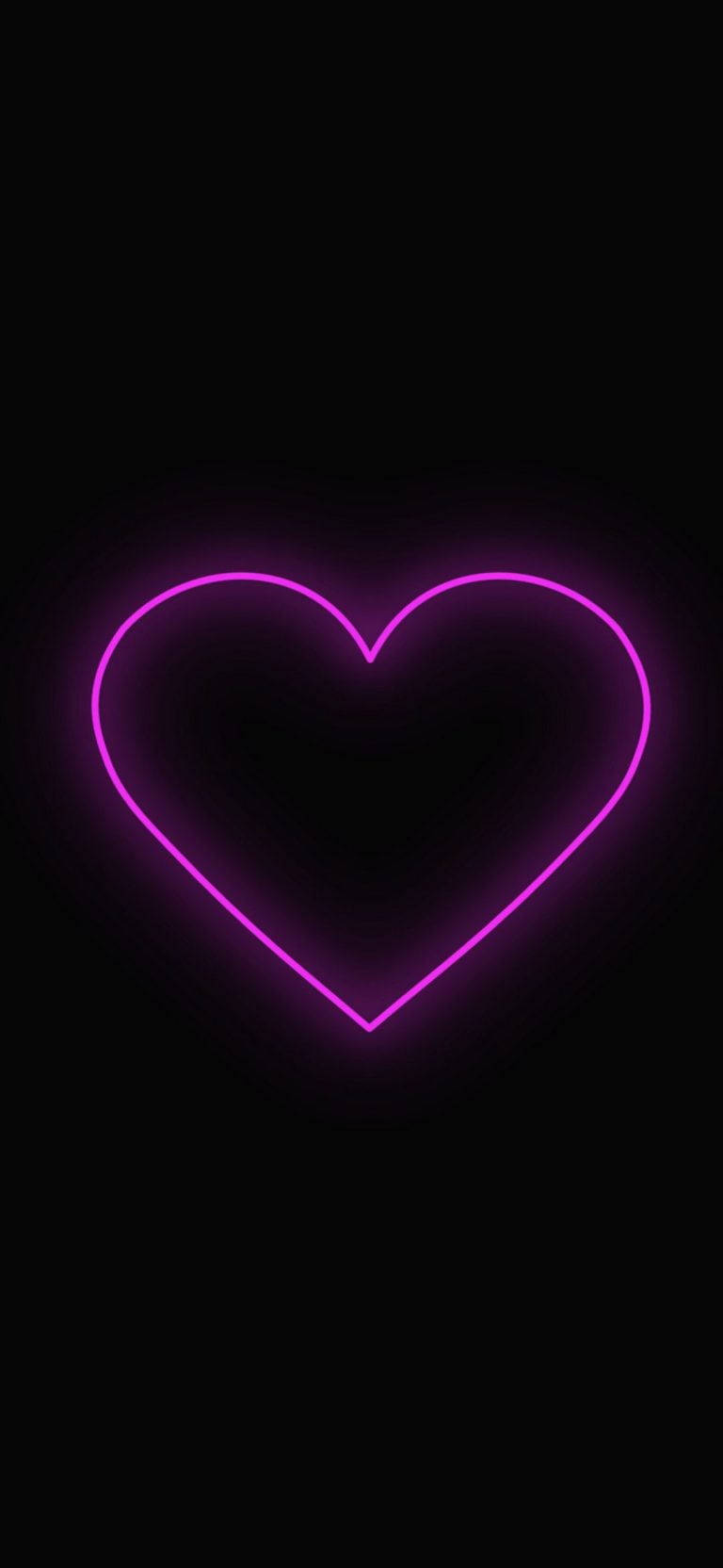 Black Emoji Purple Heart Wallpaper
