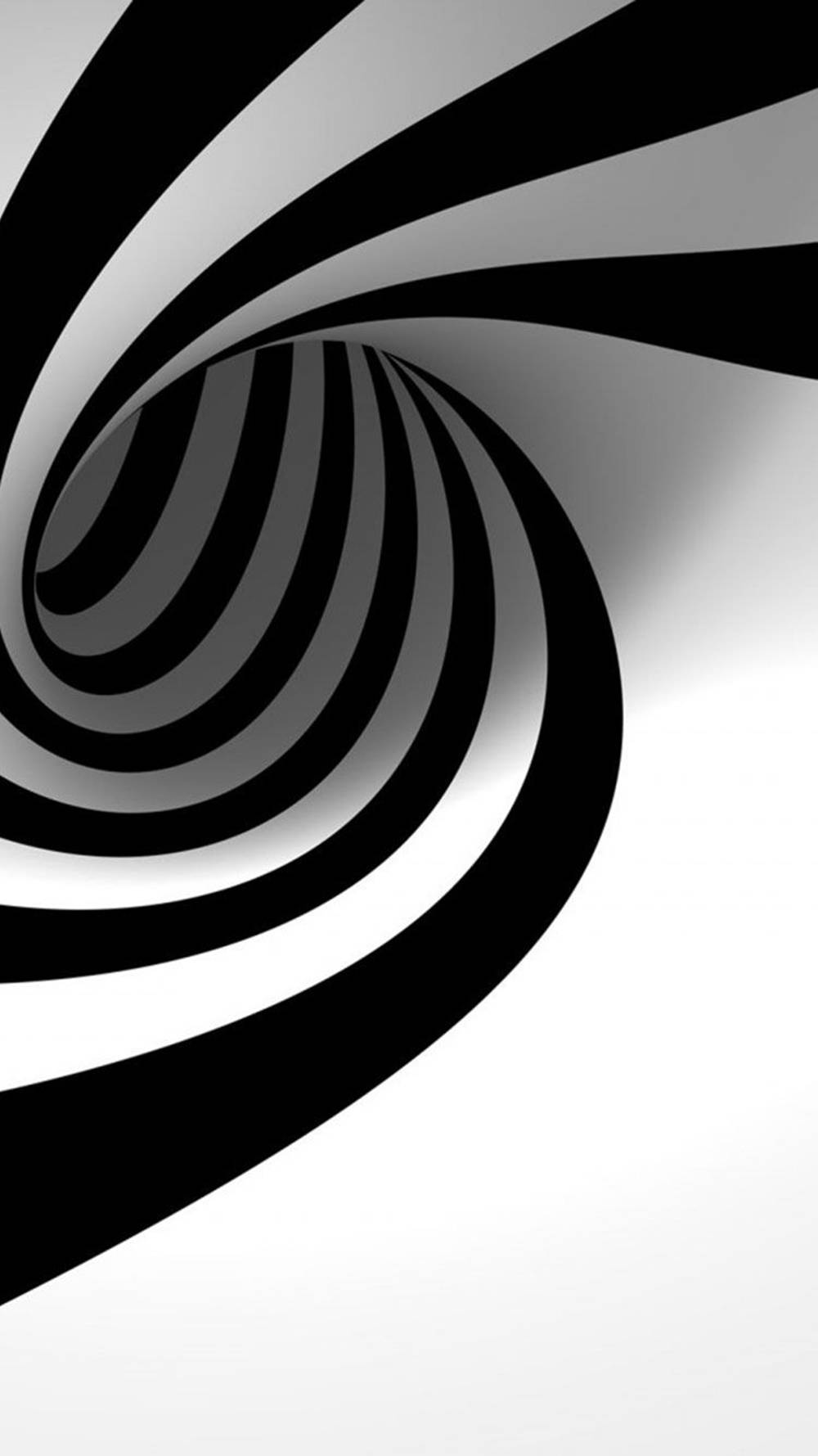 Black White Iphone Spiral Wallpaper