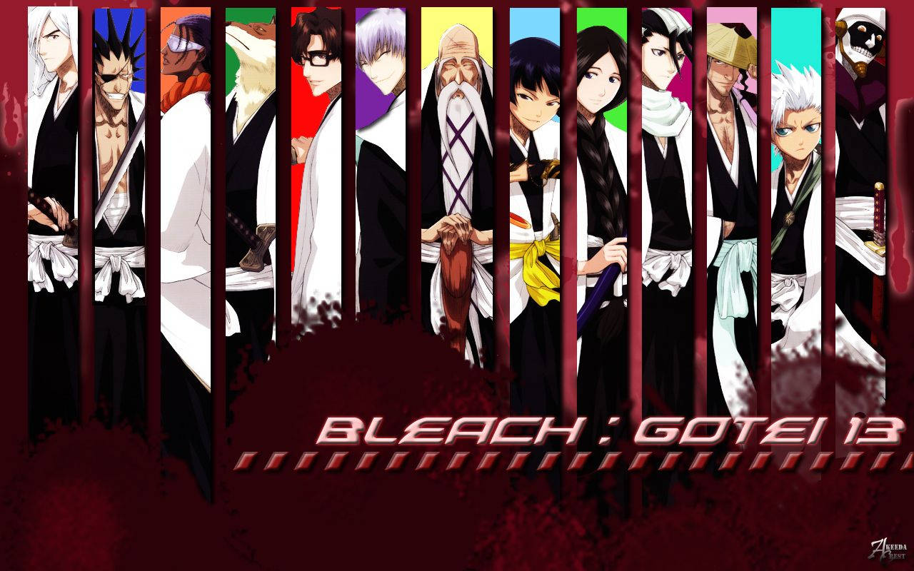 The powerful Captains of Gotei 13 of the anime "Bleach"! Wallpaper