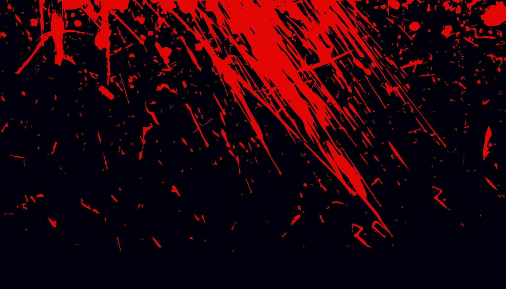 Blood Splatter Black Landscape Background Lay Out