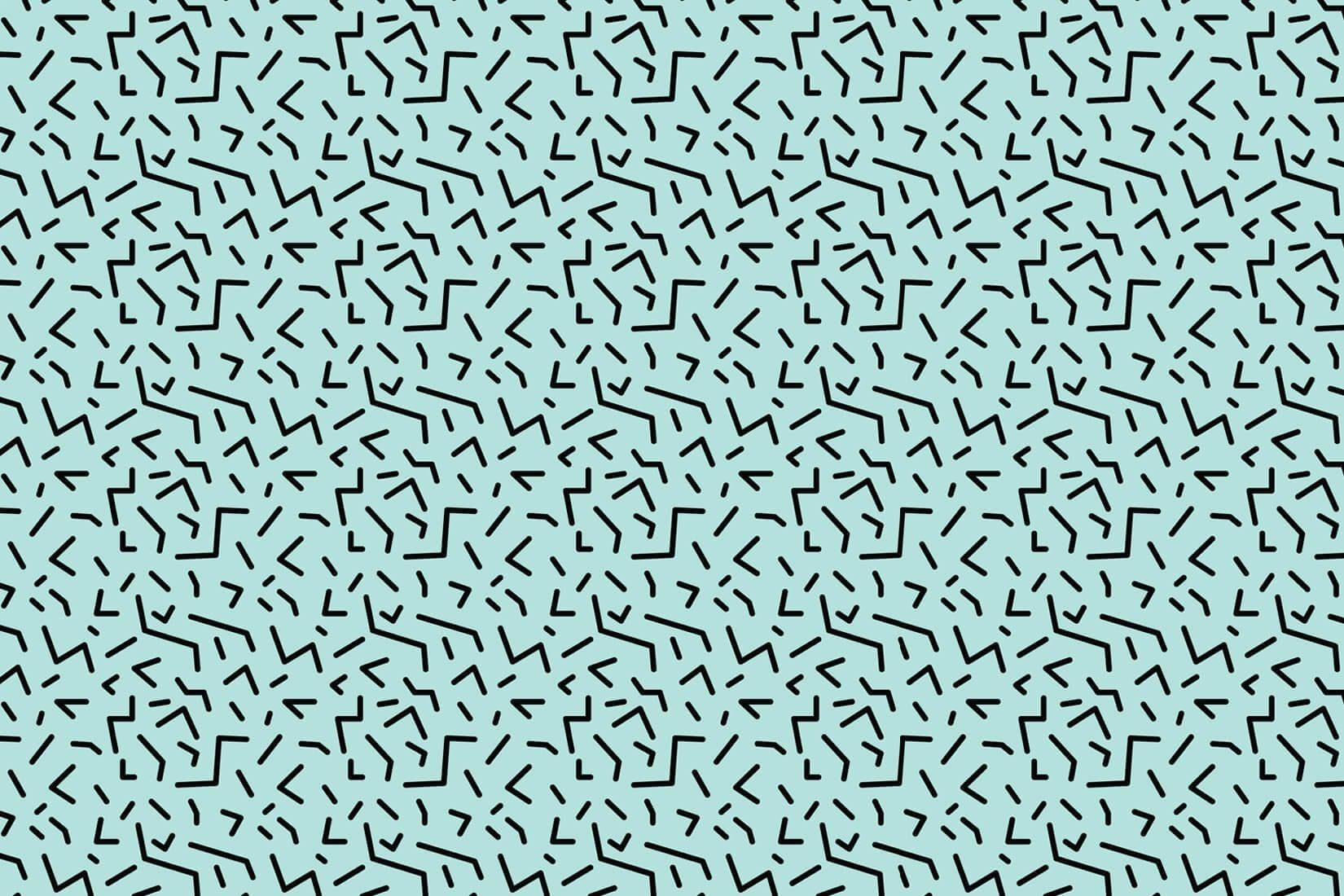 Classic 90s Style Blue Geometric Wallpaper