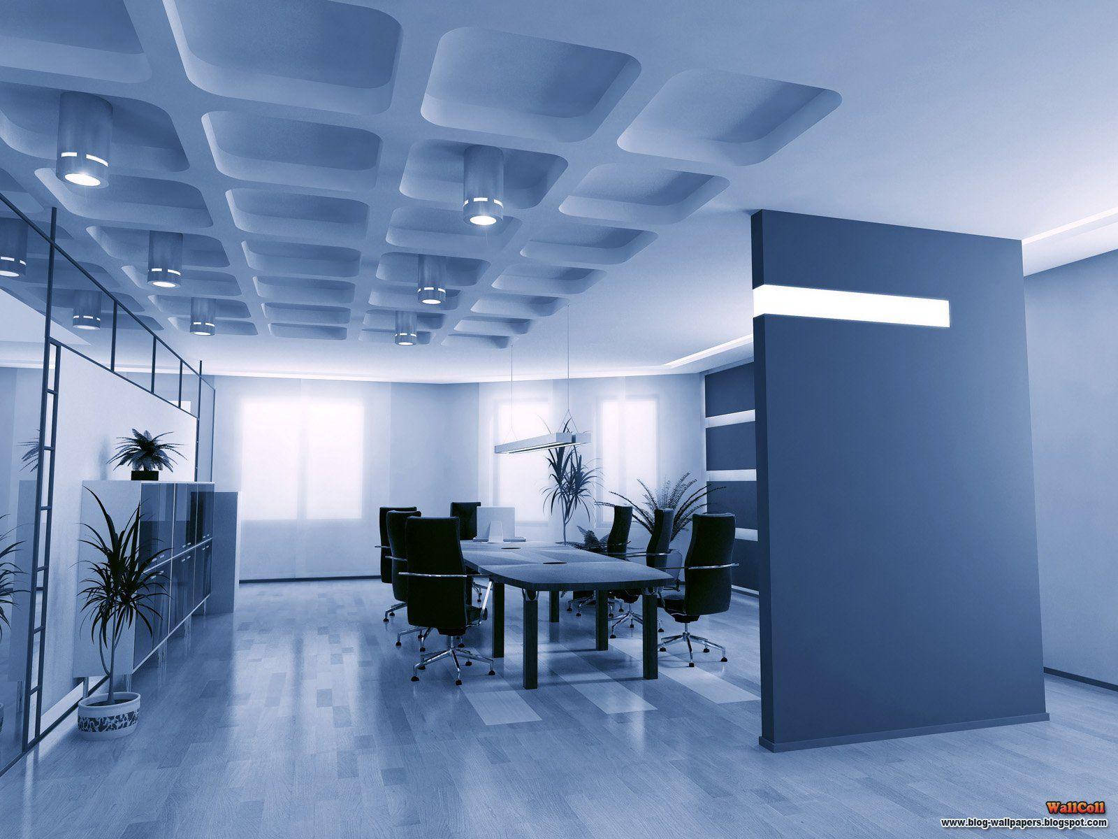 Modern Elegance in Boardroom Interior Design Wallpaper