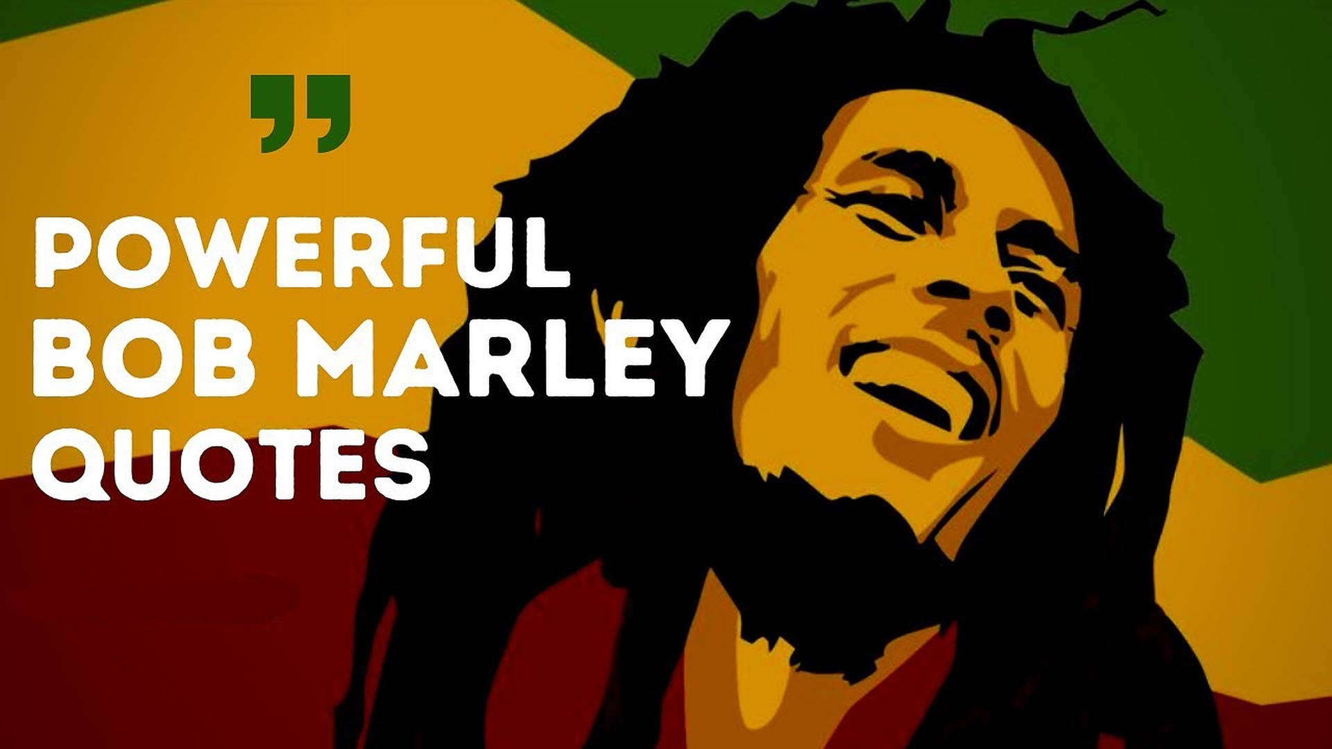 Bob Marley Quotes Reggae Flag Wallpaper