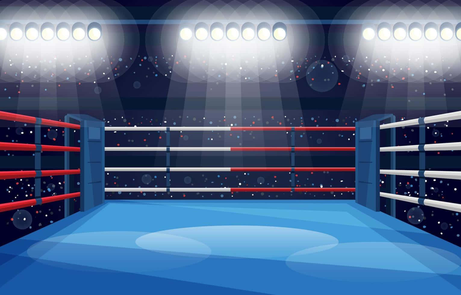 Boxing Ring Audience Sparkle Background