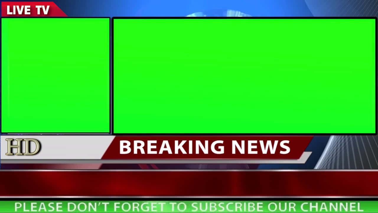 Breaking News Background Green Screen