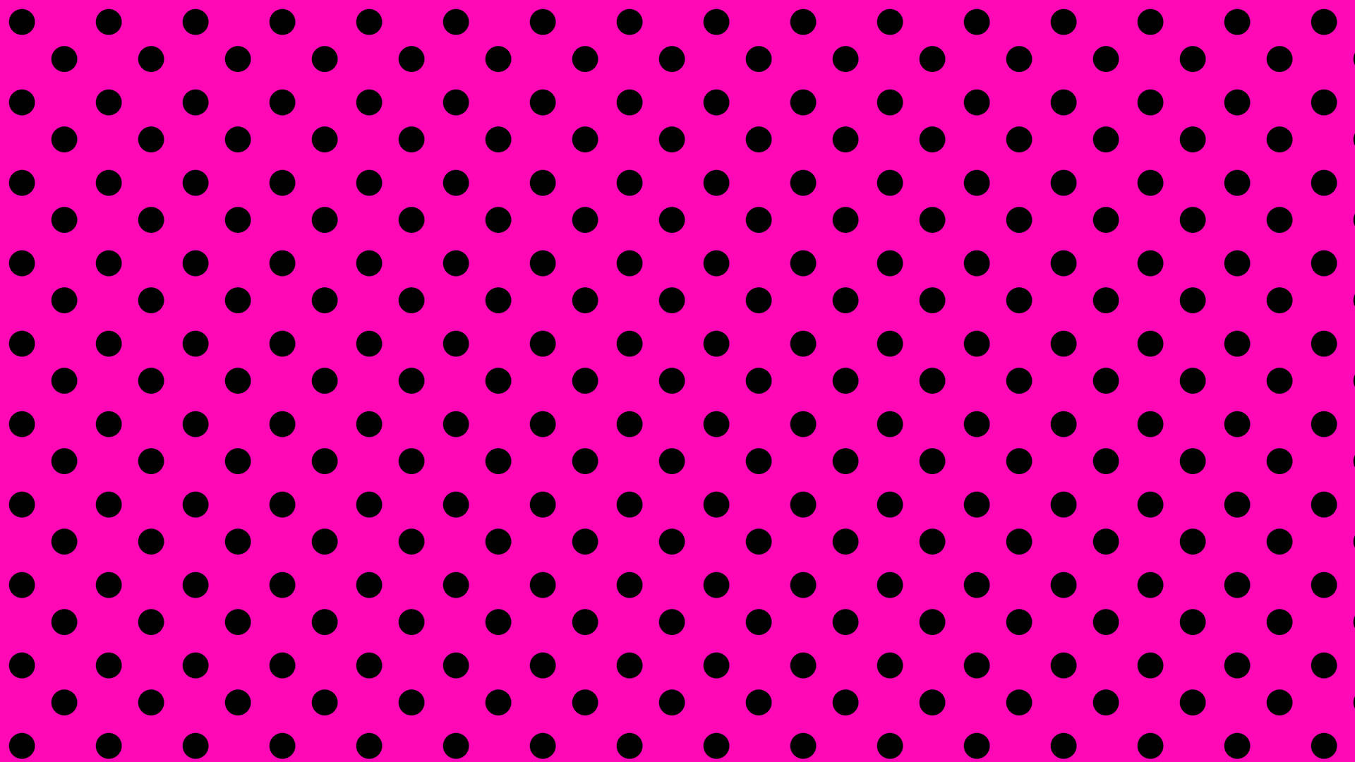 Bright Pink Black Dot iPhone Wallpaper