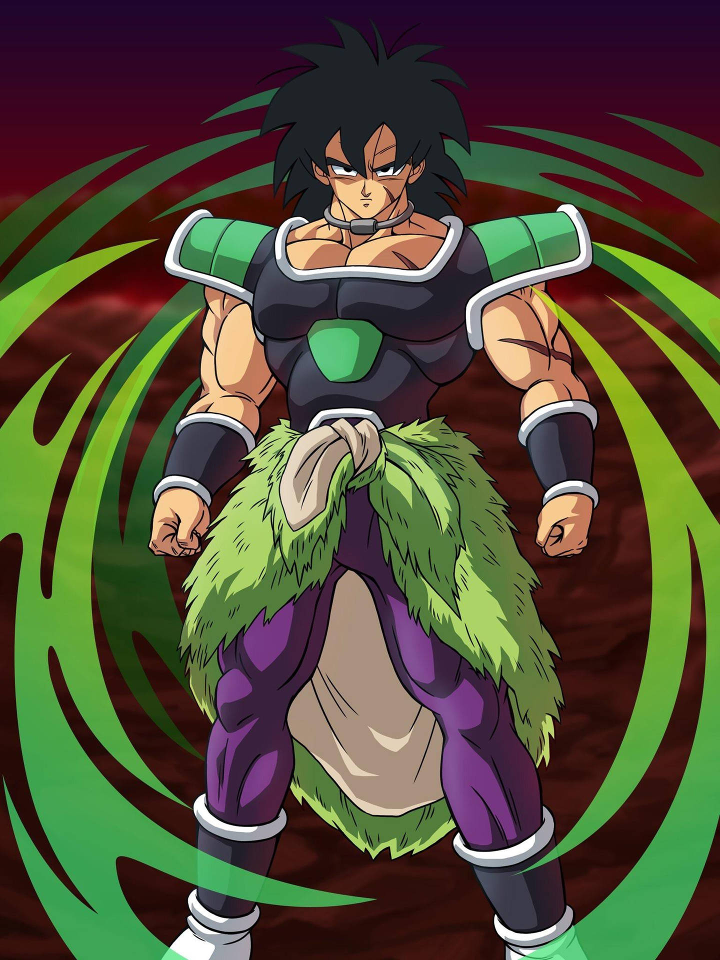 "The fierce warrior Broly ready to face his next enemy." Wallpaper