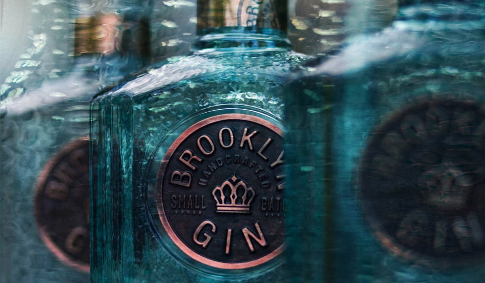 Brooklyn Gin Blue Aesthetic Wallpaper