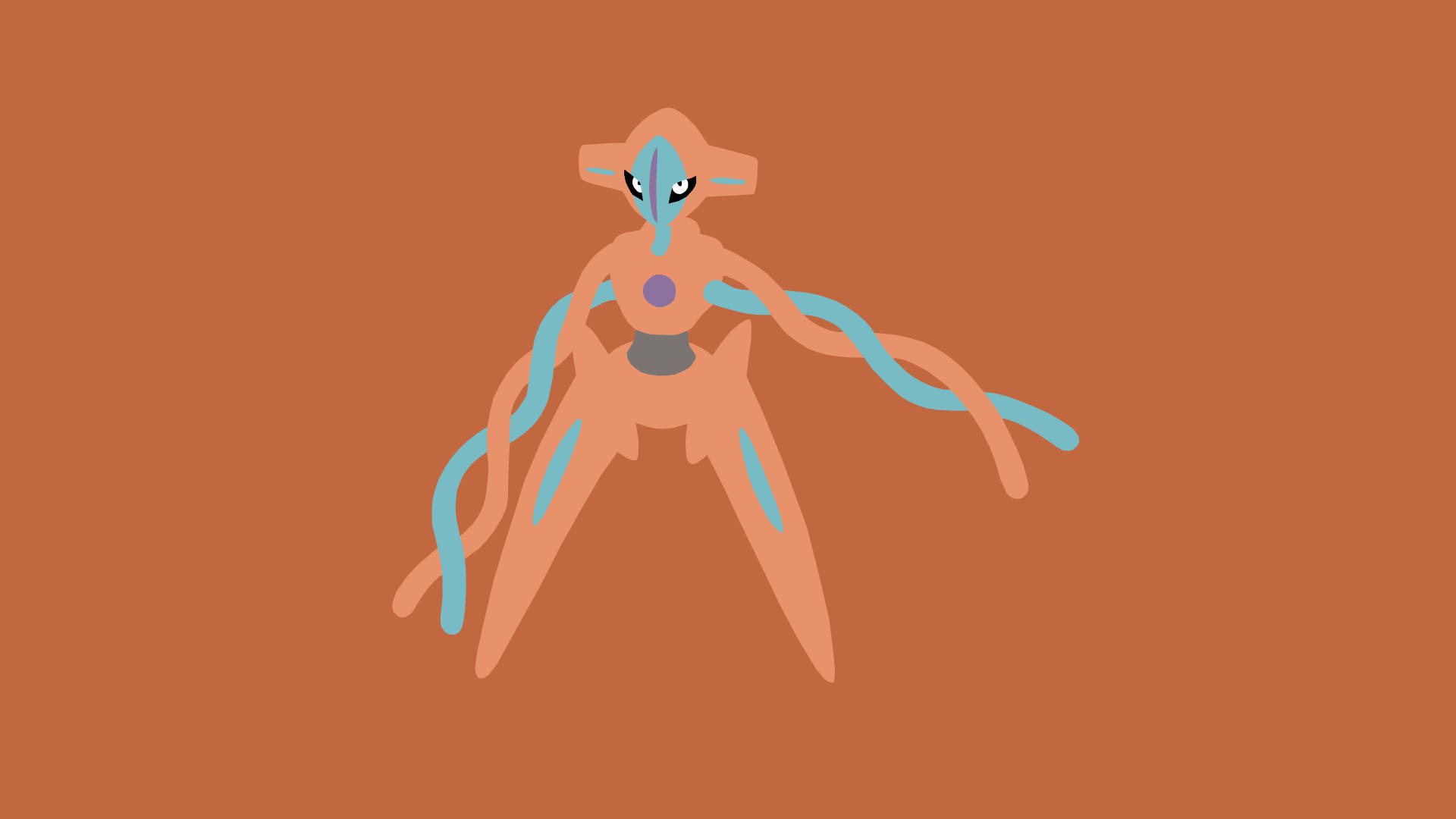 Brown Normal Form Deoxys Wallpaper