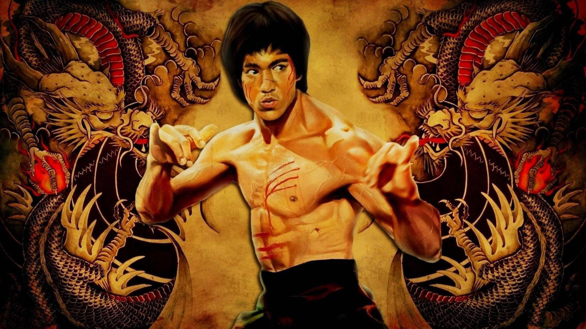"A tribute to the ultimate martial arts master - Bruce Lee" Wallpaper