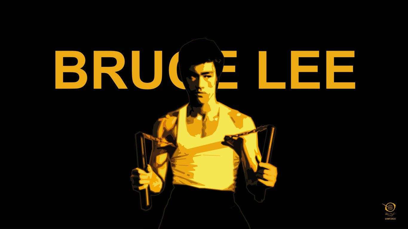 "Bruce Lee - Champion of Martial Arts" Wallpaper