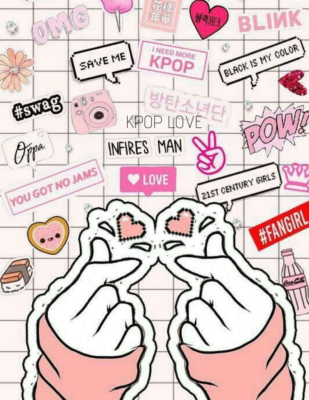 BTS Finger Heart Quotes Wallpaper