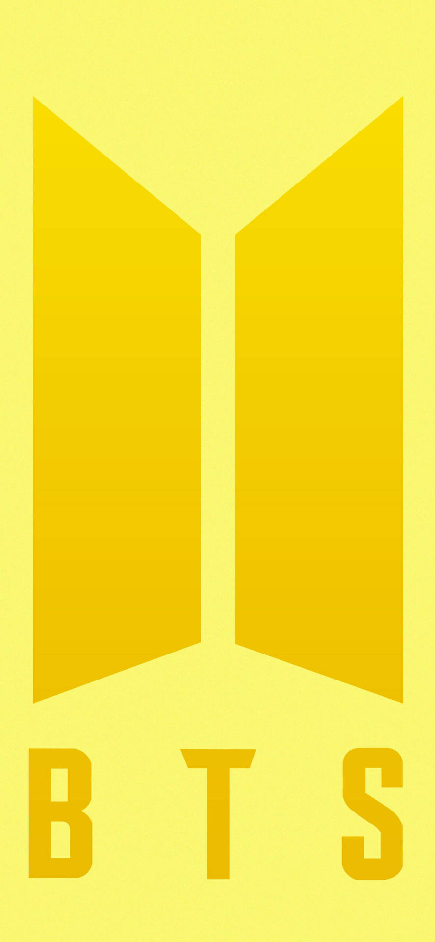 BTS Logo In Yellow Wallpaper