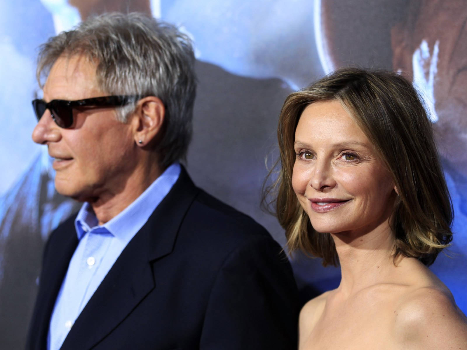 Calista Flockhart and Harrison Ford during a Hollywood event. Wallpaper