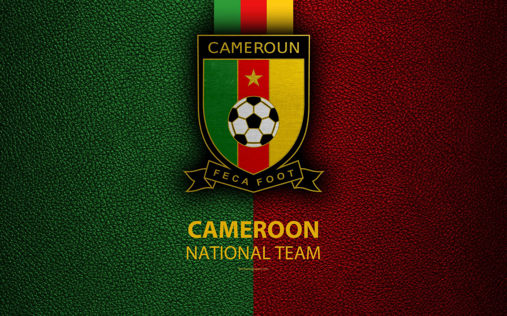 Pride and Power - The Flag of the Cameroon National Football Team Wallpaper