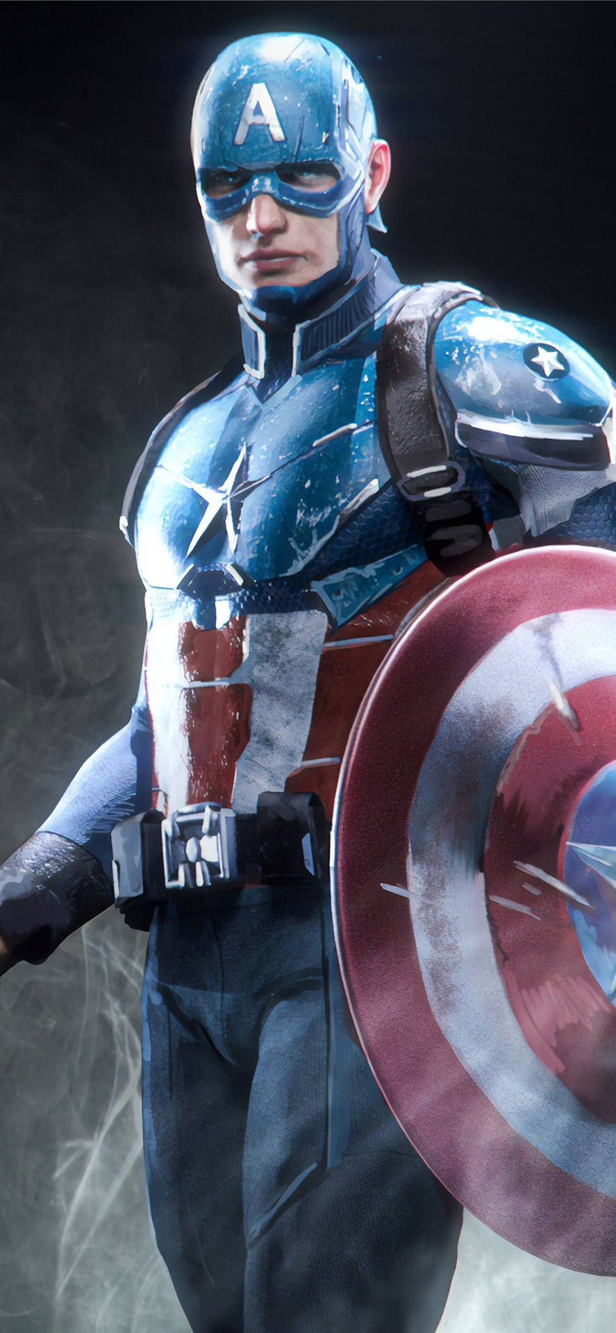 Captain America Mobile Shiny Wallpaper