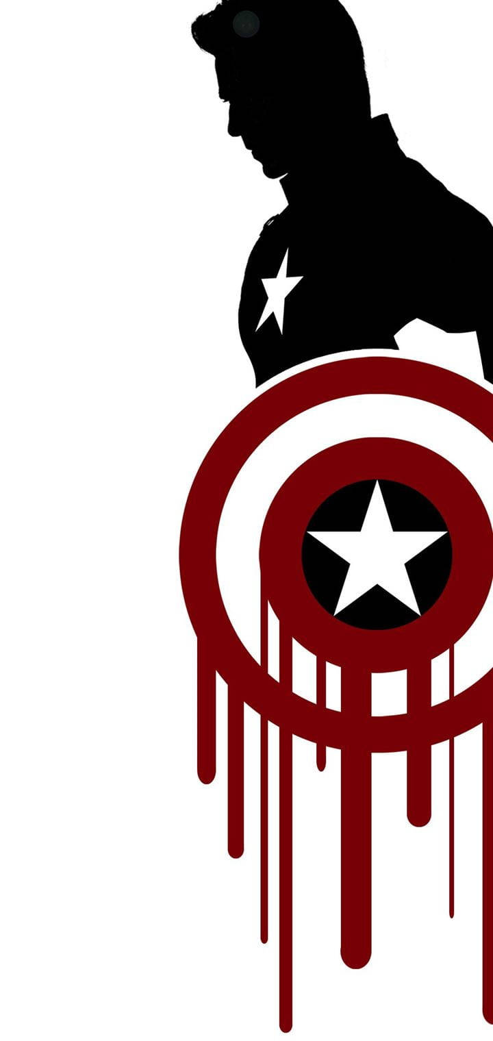 Captain America Redmi Note 9 Punch Hole Wallpaper