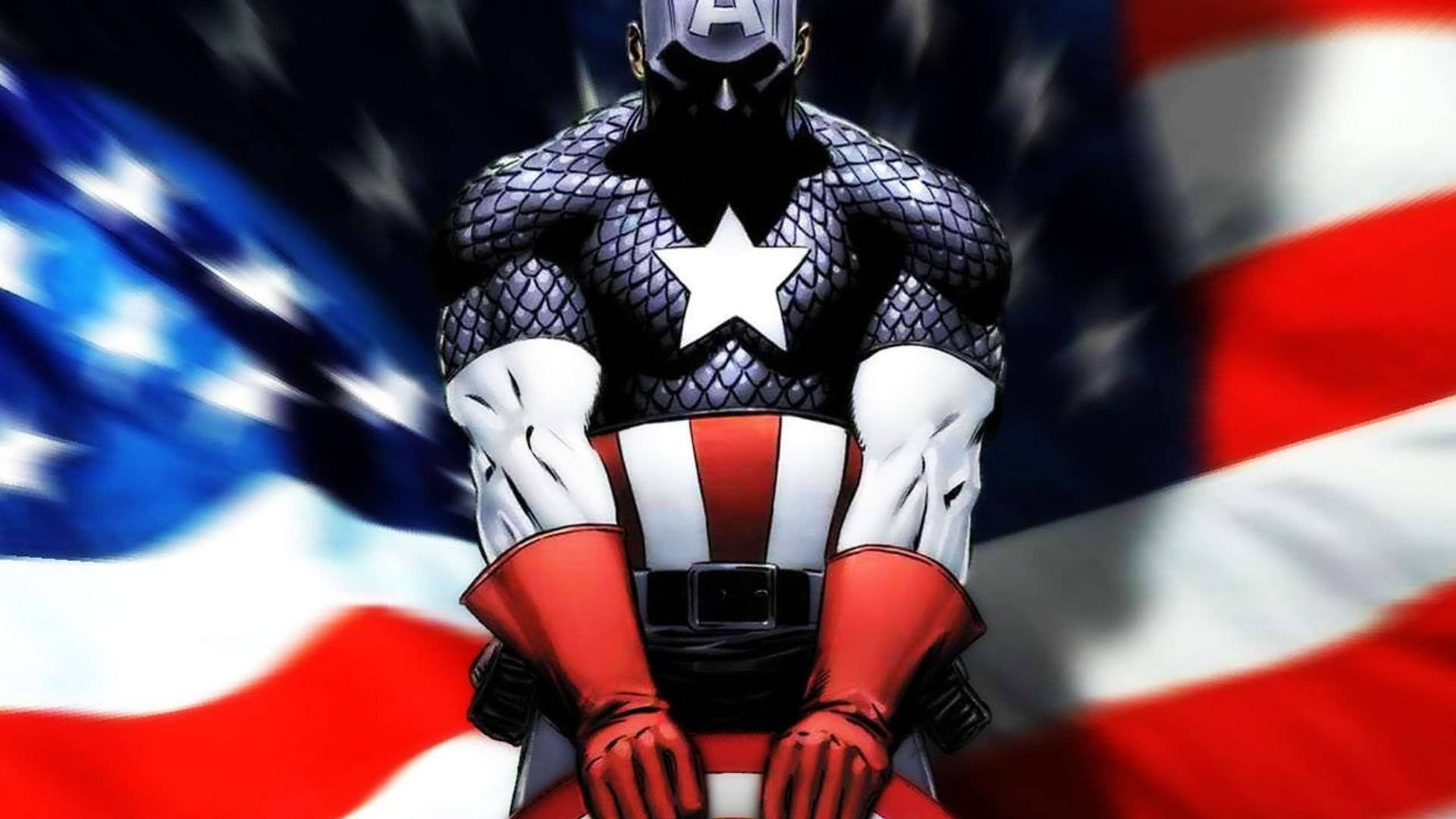 Captain America Superhero The First Avenger Fan Art Wallpaper
