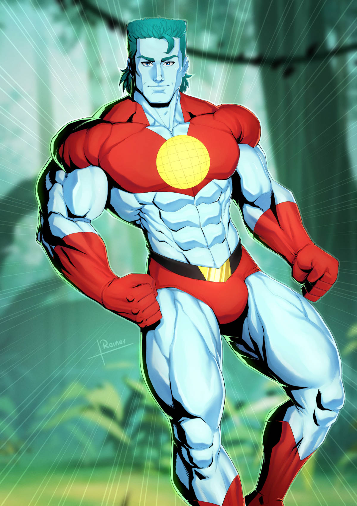 Captain Planet In The Forest Wallpaper