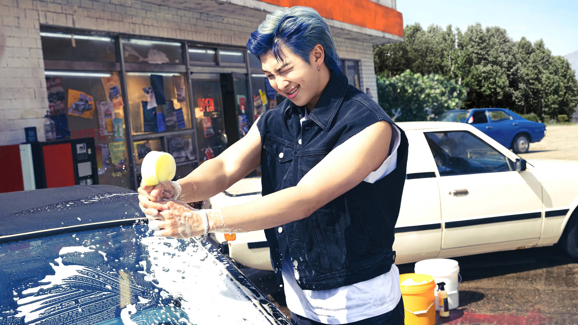 Car Wash Feat BTS RM Wallpaper