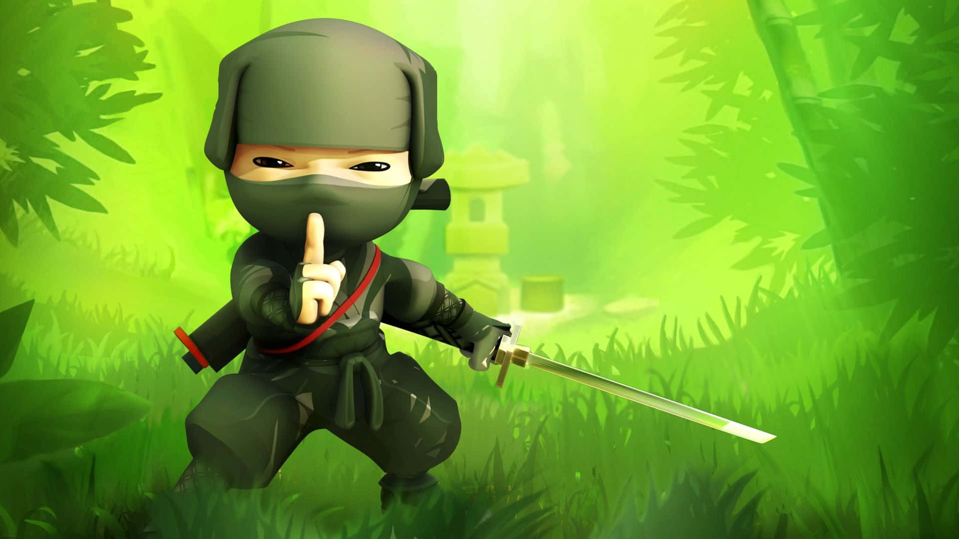 Cartoon Game Mini Ninjas Background