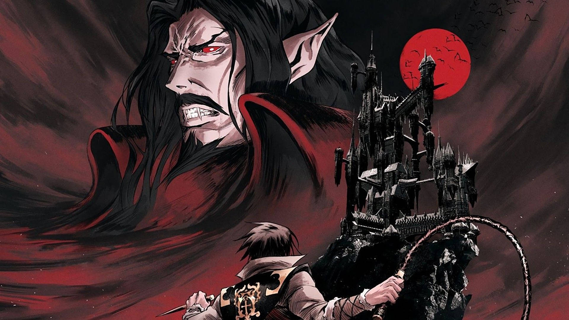 "The Legendary Castlevania Series Returns to Netflix in Season 1" Wallpaper