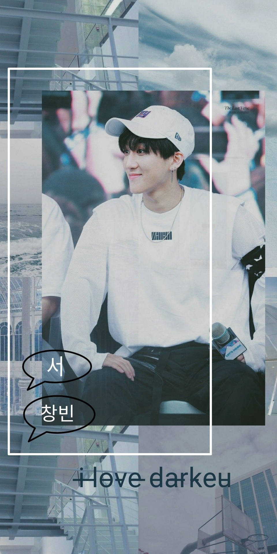 Changbin In White Outfit Wallpaper