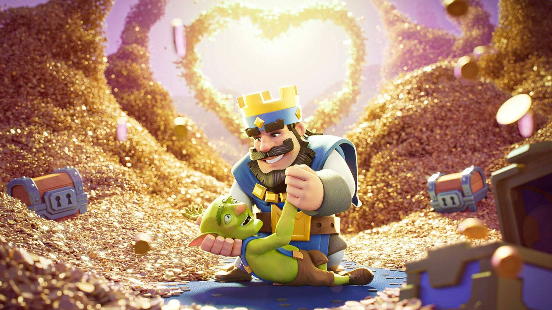 Clash Royale King And Goblin Wallpaper