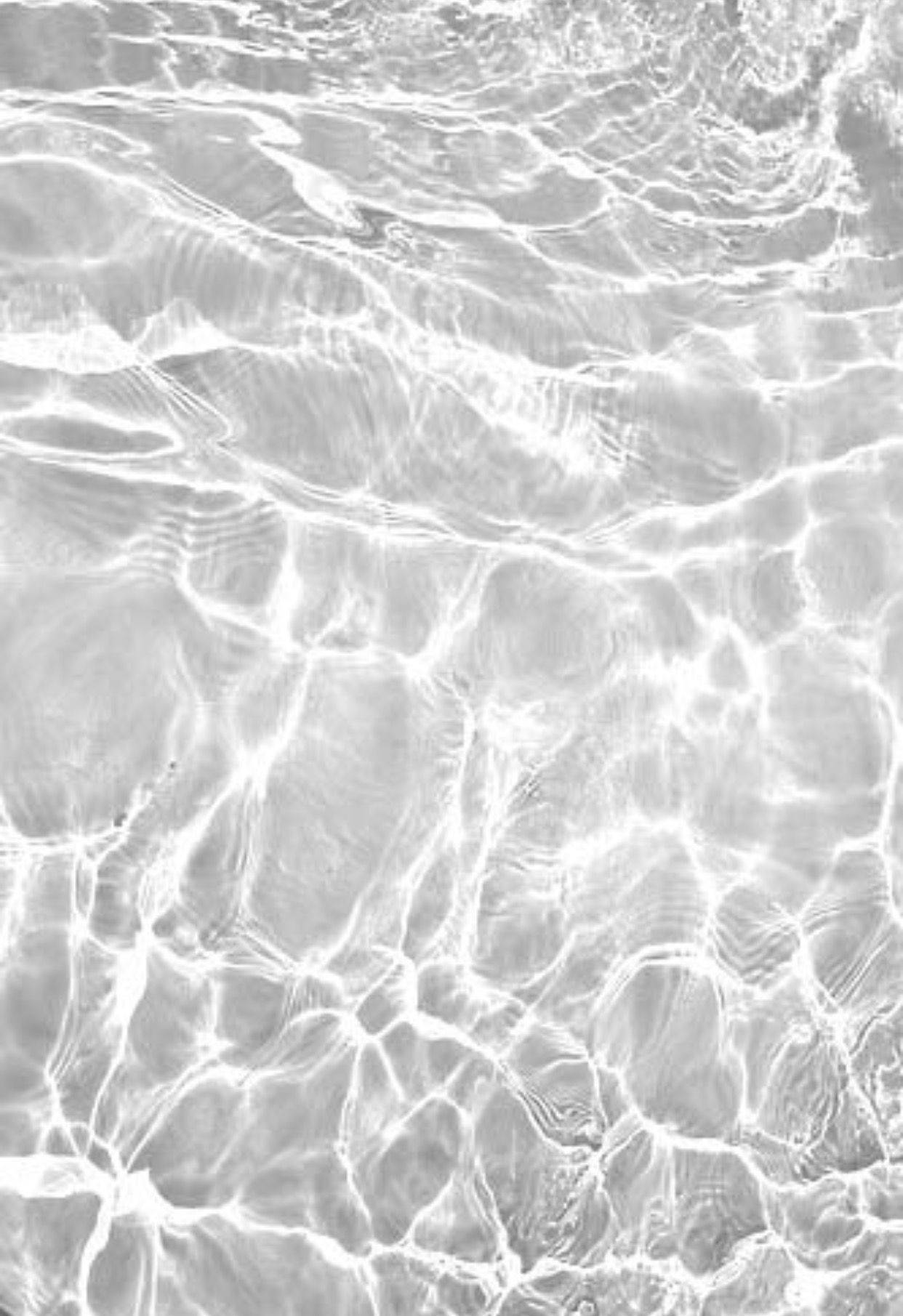 Clear Water White Pattern Wallpaper