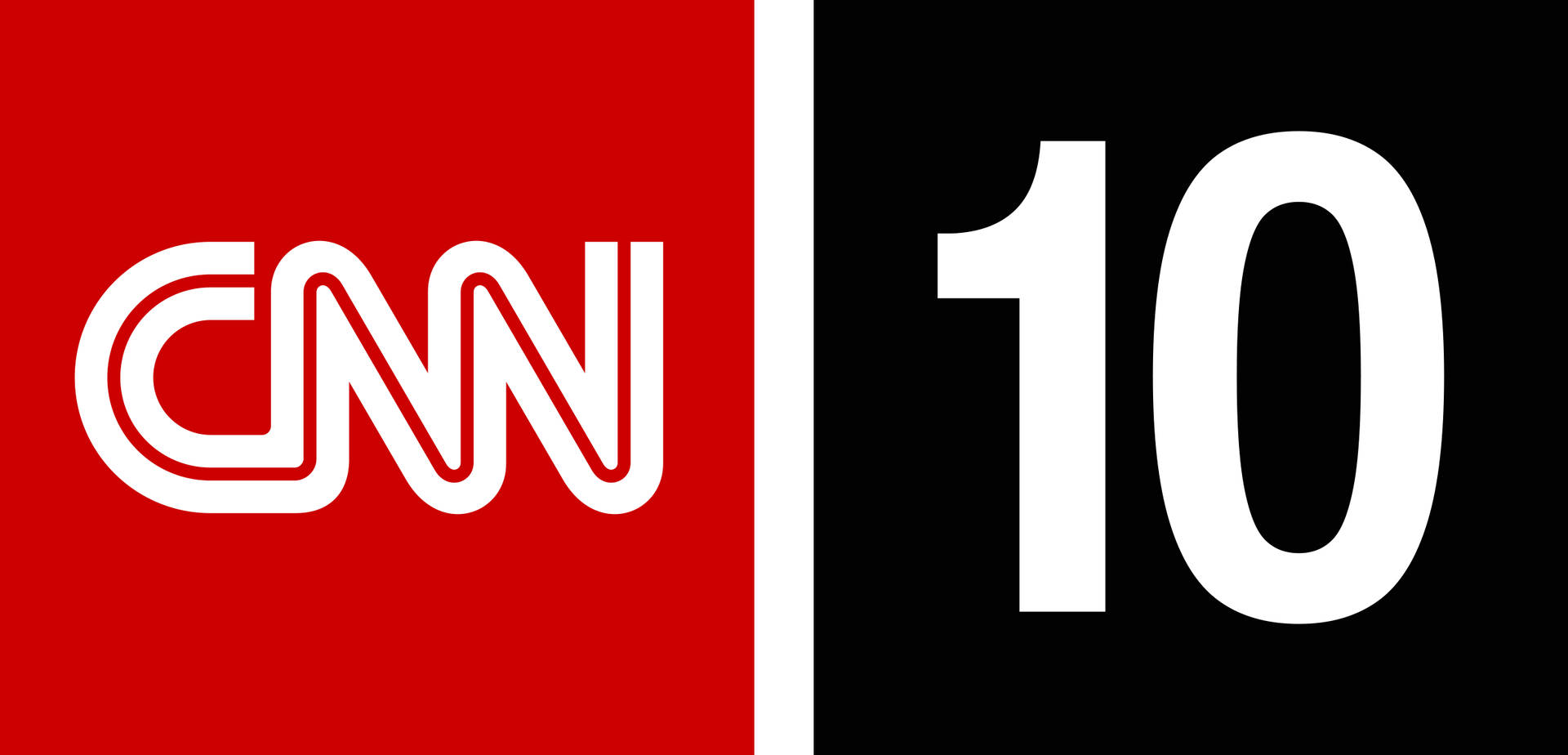 CNN 10 Red White Black Logo Wallpaper