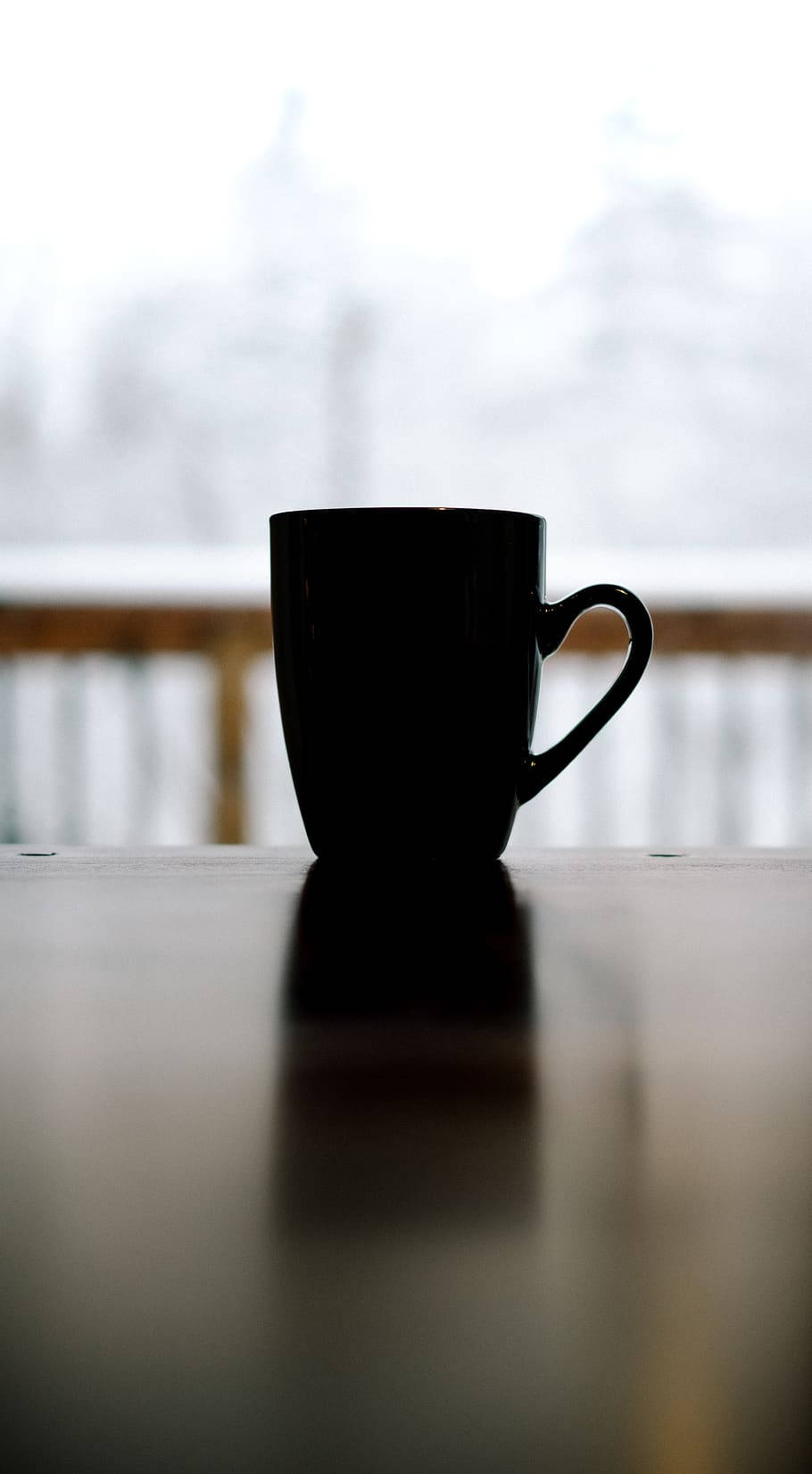 Coffee Cup In Winter Wallpaper