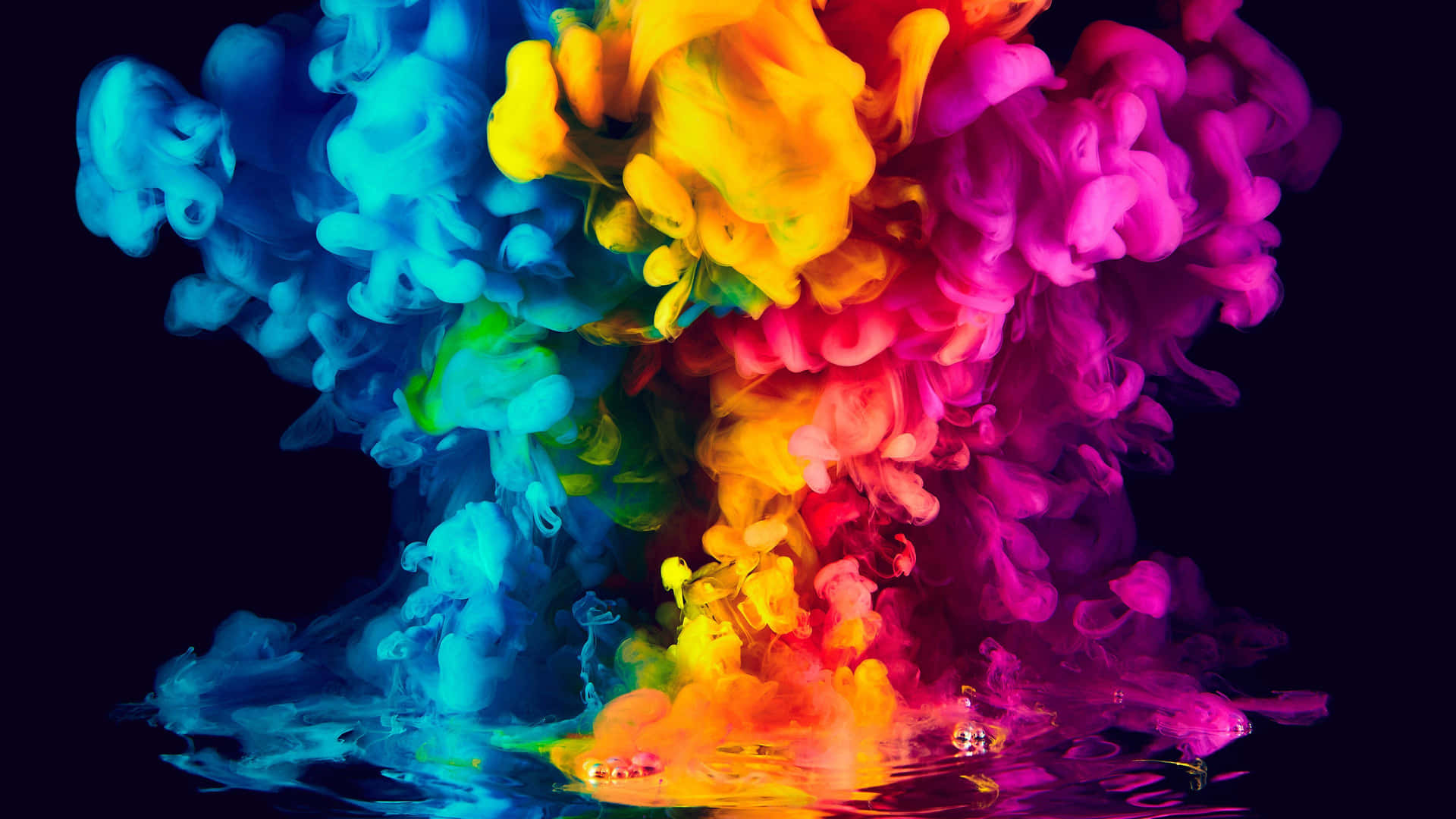 Create beautiful effects with colorful smoke
