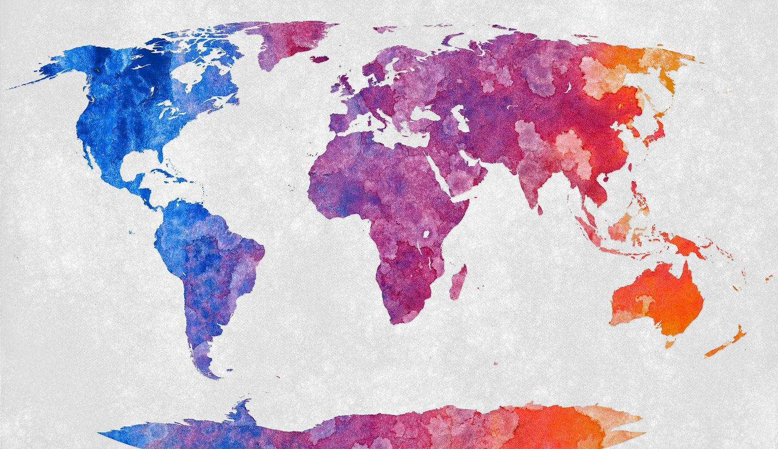 Colorful Abstarct World Map Wallpaper