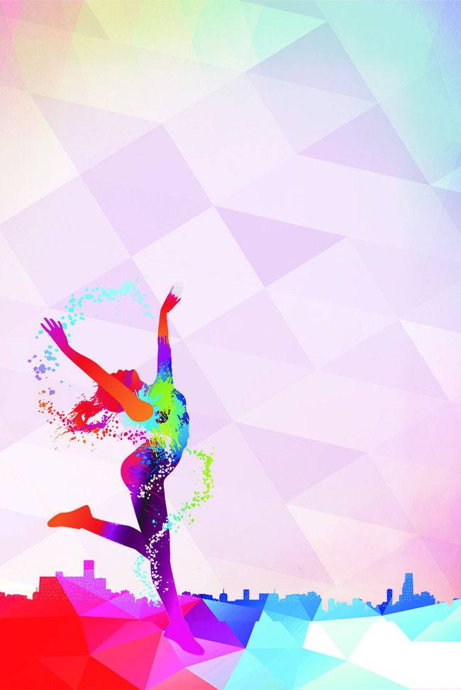 Colorful Fitness Exercise Abstract Wallpaper
