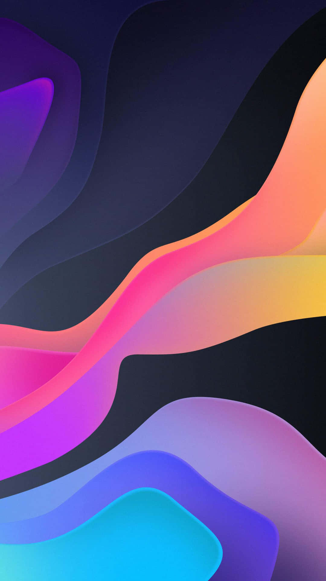 A Colorful Abstract Background With A Rainbow Of Colors Wallpaper