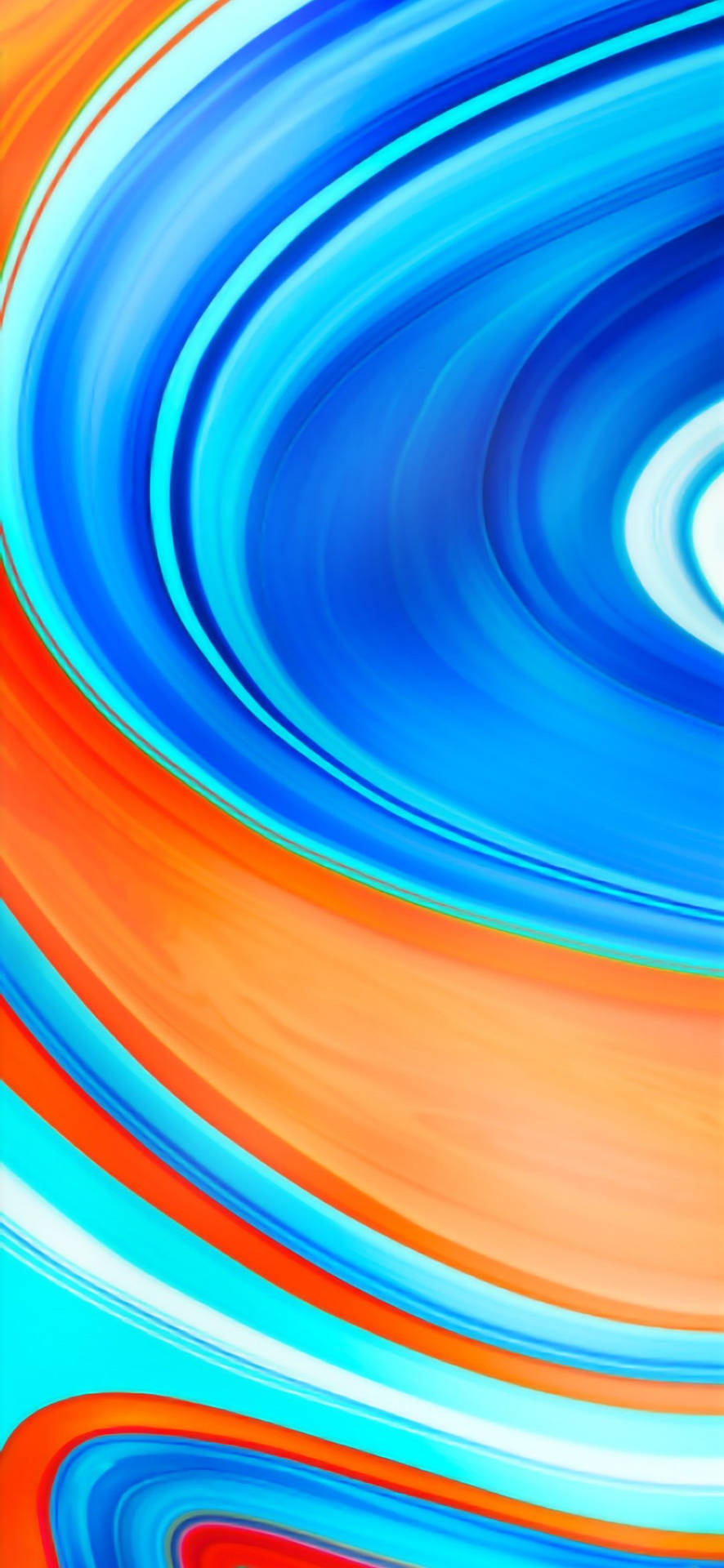 Colors Swirling For Xiaomi Redmi Note 9 Wallpaper