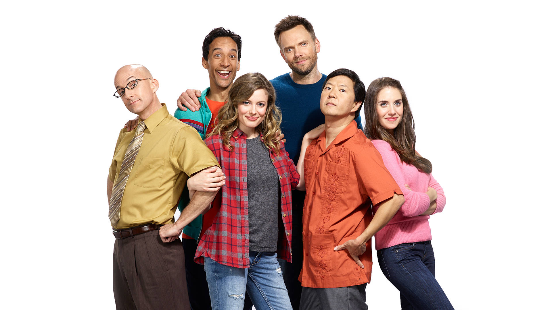 Community Season 6 Cast Group Photo Wallpaper