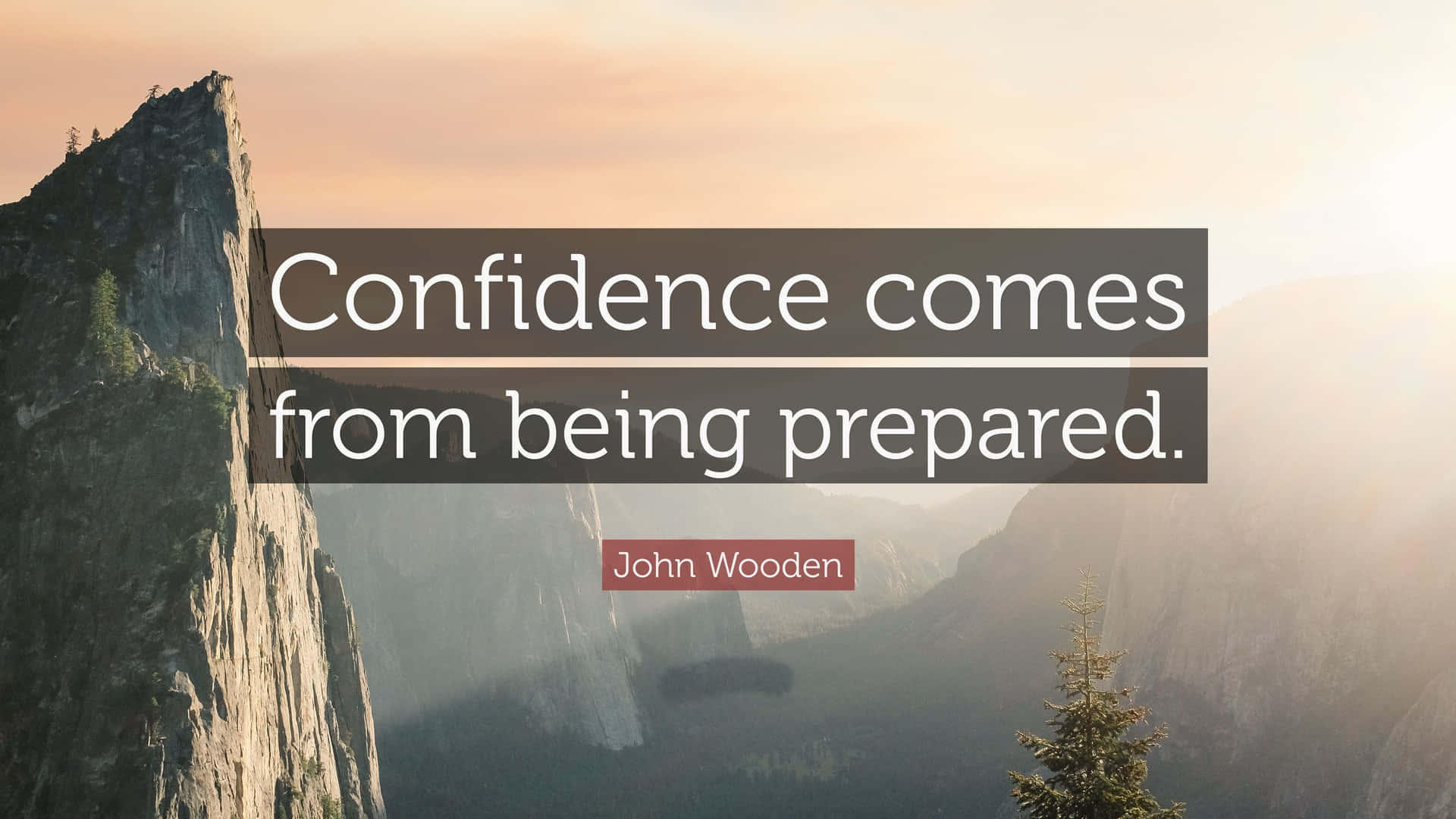 Confidence Comes From Being Prepared Quote Wallpaper