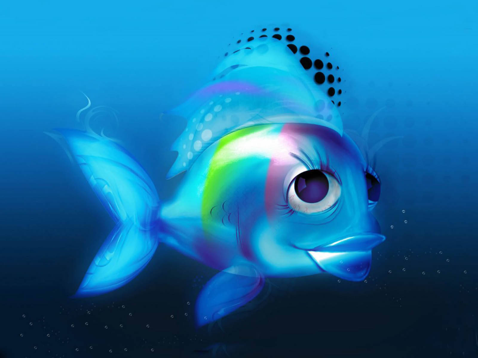 Cool Fish Cute Eyes Wallpaper