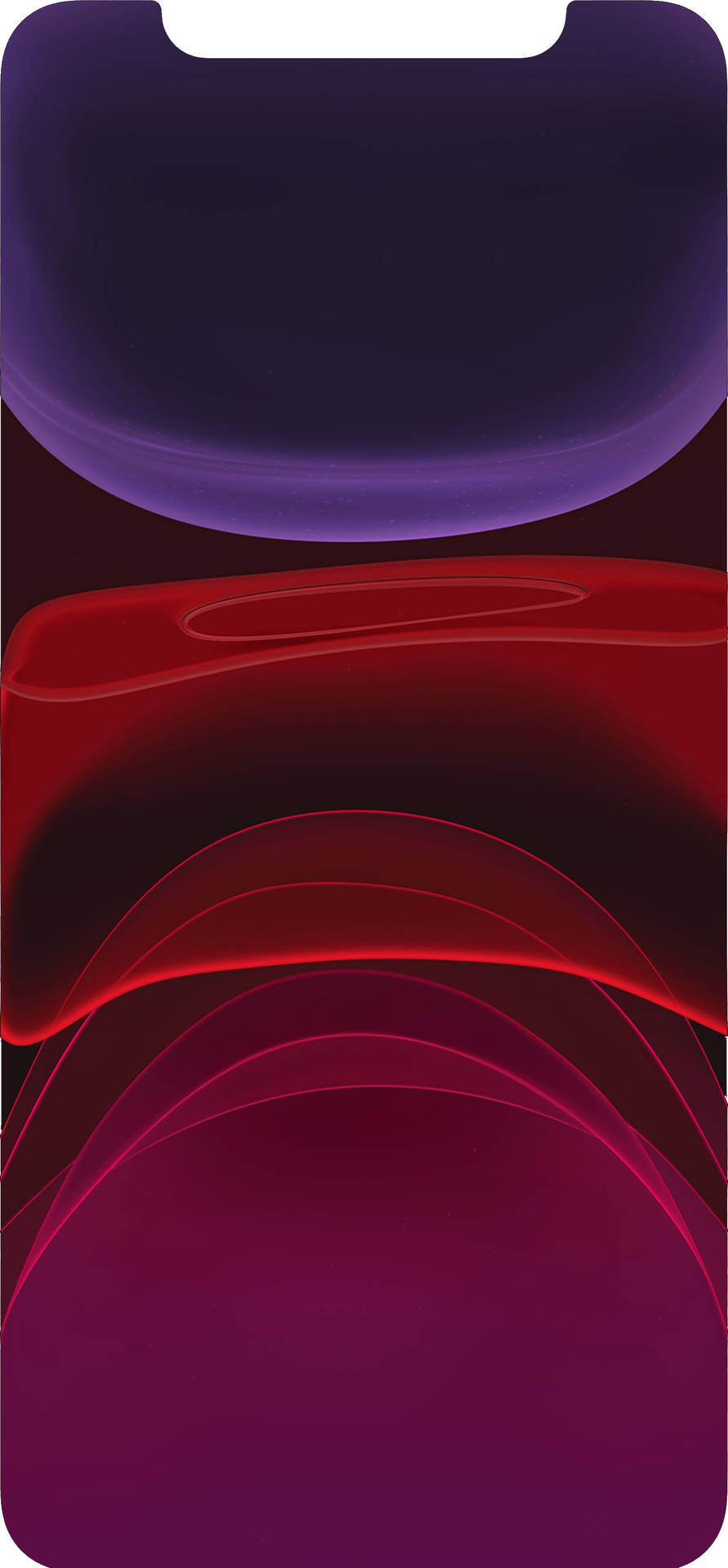 Cool Iphone 11 Purple And Red Blobs Wallpaper