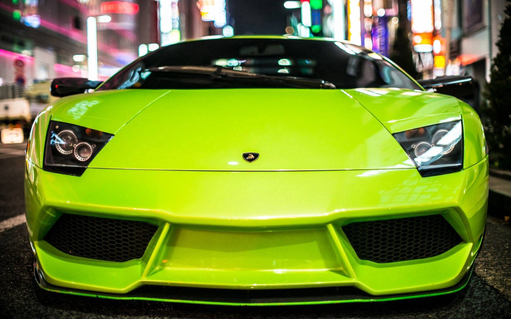 "Electric and Exotic: catching eyes with a Neon Green Lamborghini Gallardo" Wallpaper
