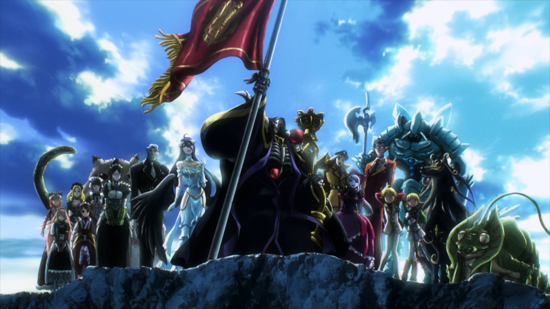 Ainz Ooal Gown and his crew, the Overlord Wallpaper