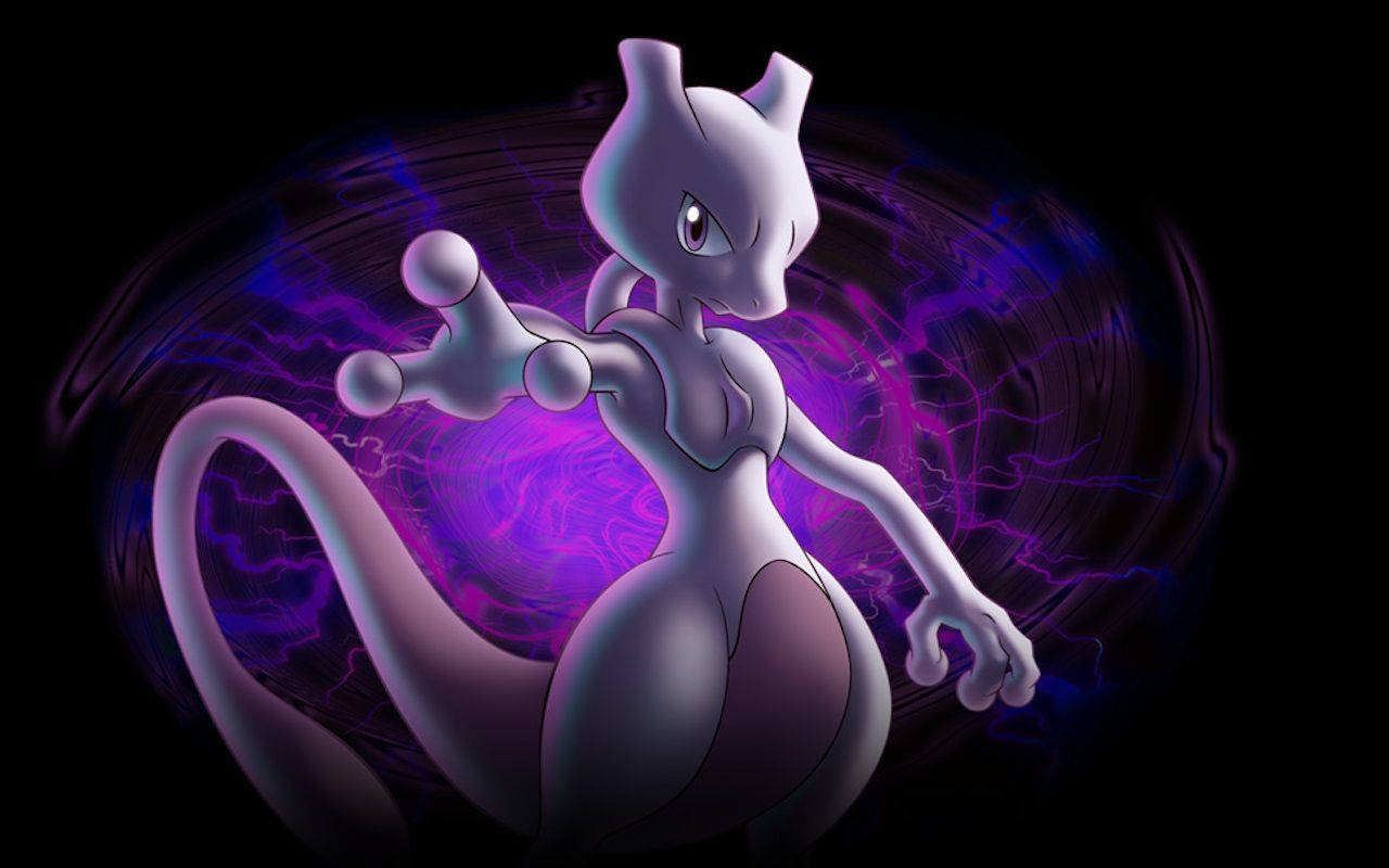 "The Legendary Pokémon Mewtwo" Wallpaper